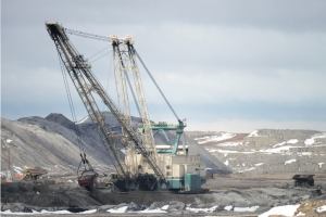 Coal mining in Wyoming's Powder River Basin.