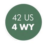Green circle reading "42 US, 4 WY"